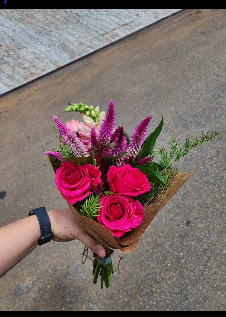 Buquê 3 rosas